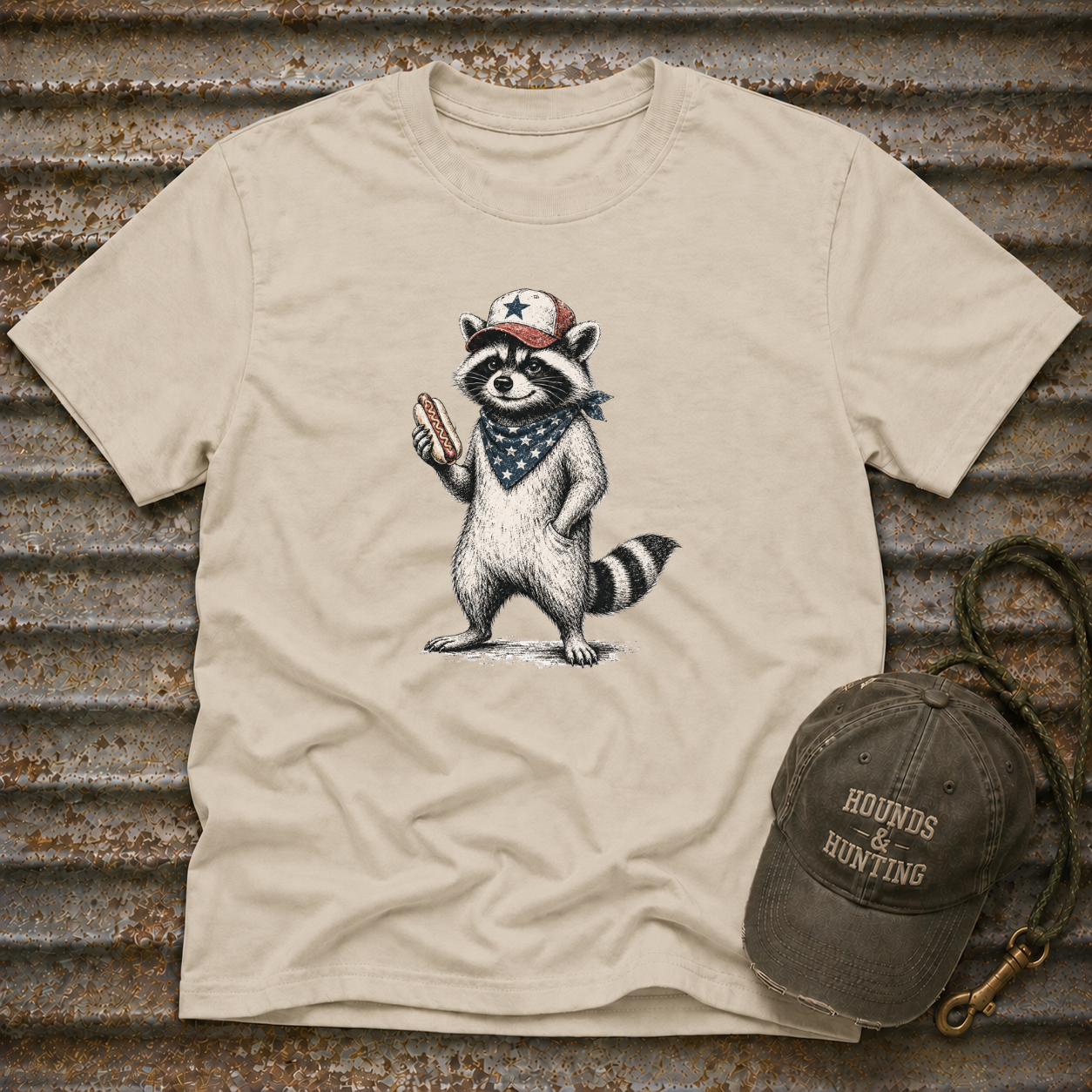 Coon With Hot Dog T-Shirt