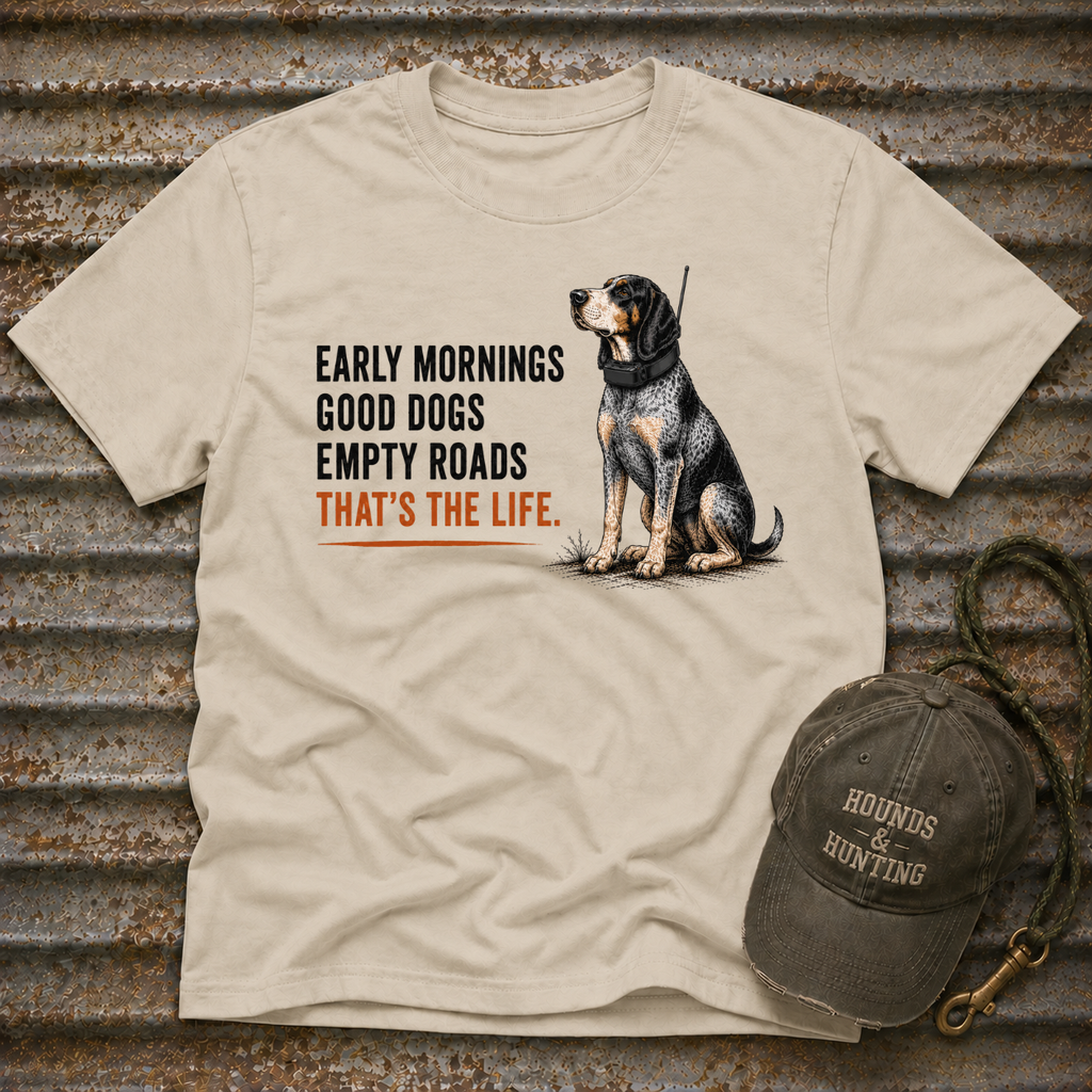 Early Mornings - Blue Tick T-Shirt