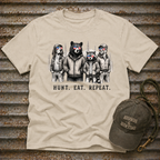 Americana Animals Hunt Eat Repeat T-Shirt