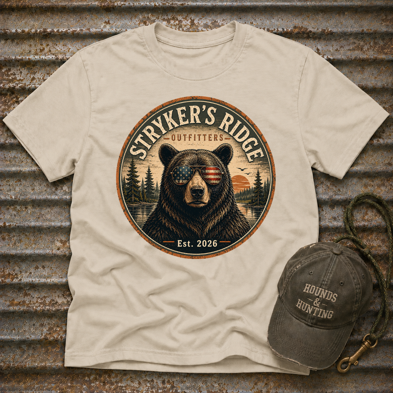 Stryker's Ridge Patriotic Glasses 2 T-Shirt