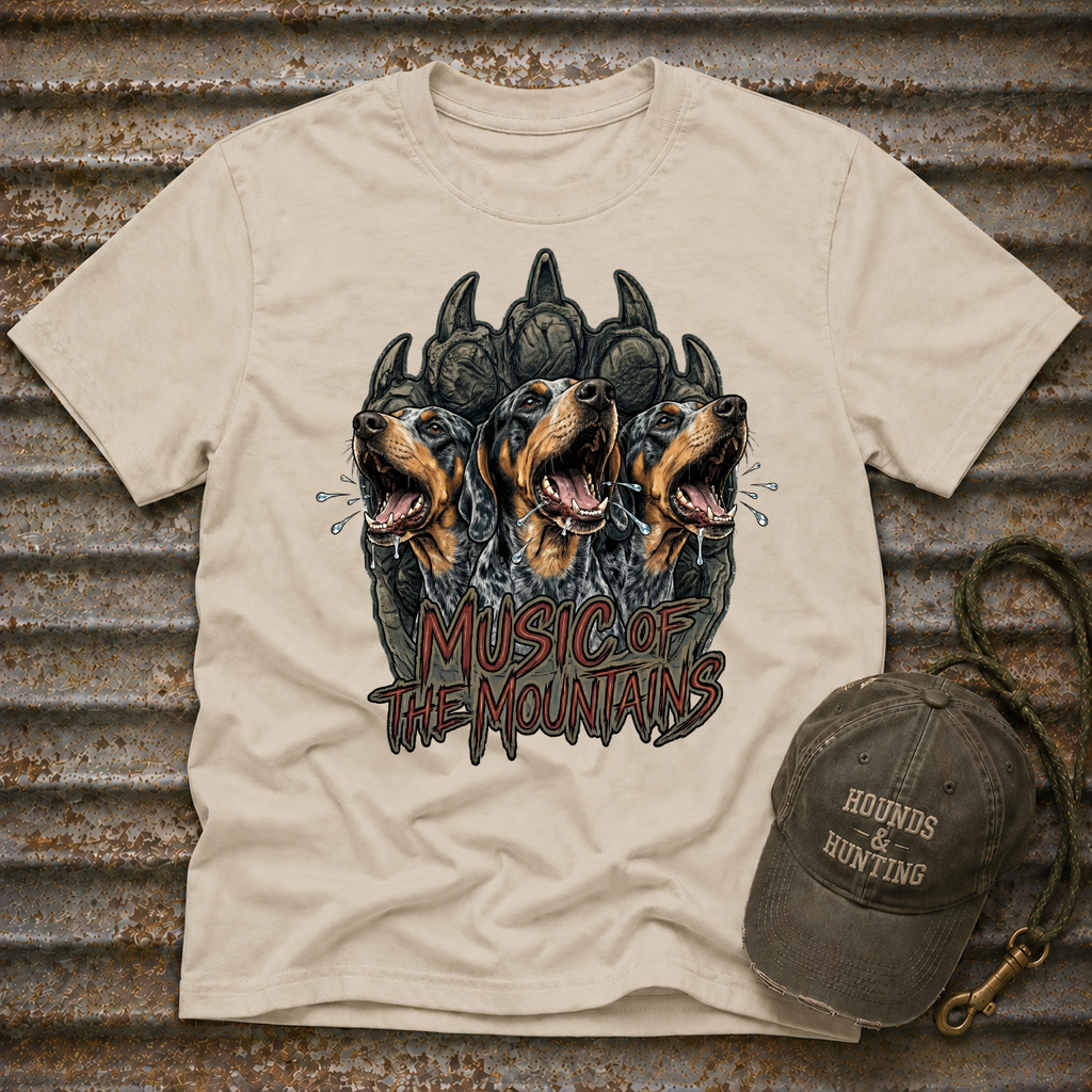 Music of the Mountains - Blue Tick T-Shirt