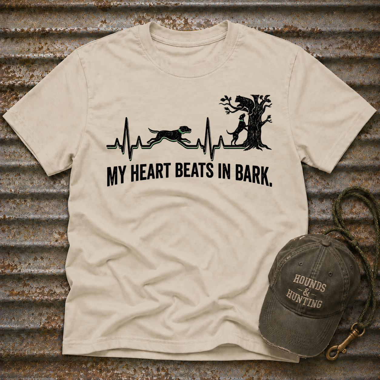 My Heart Beats in Bark - Bear T-Shirt