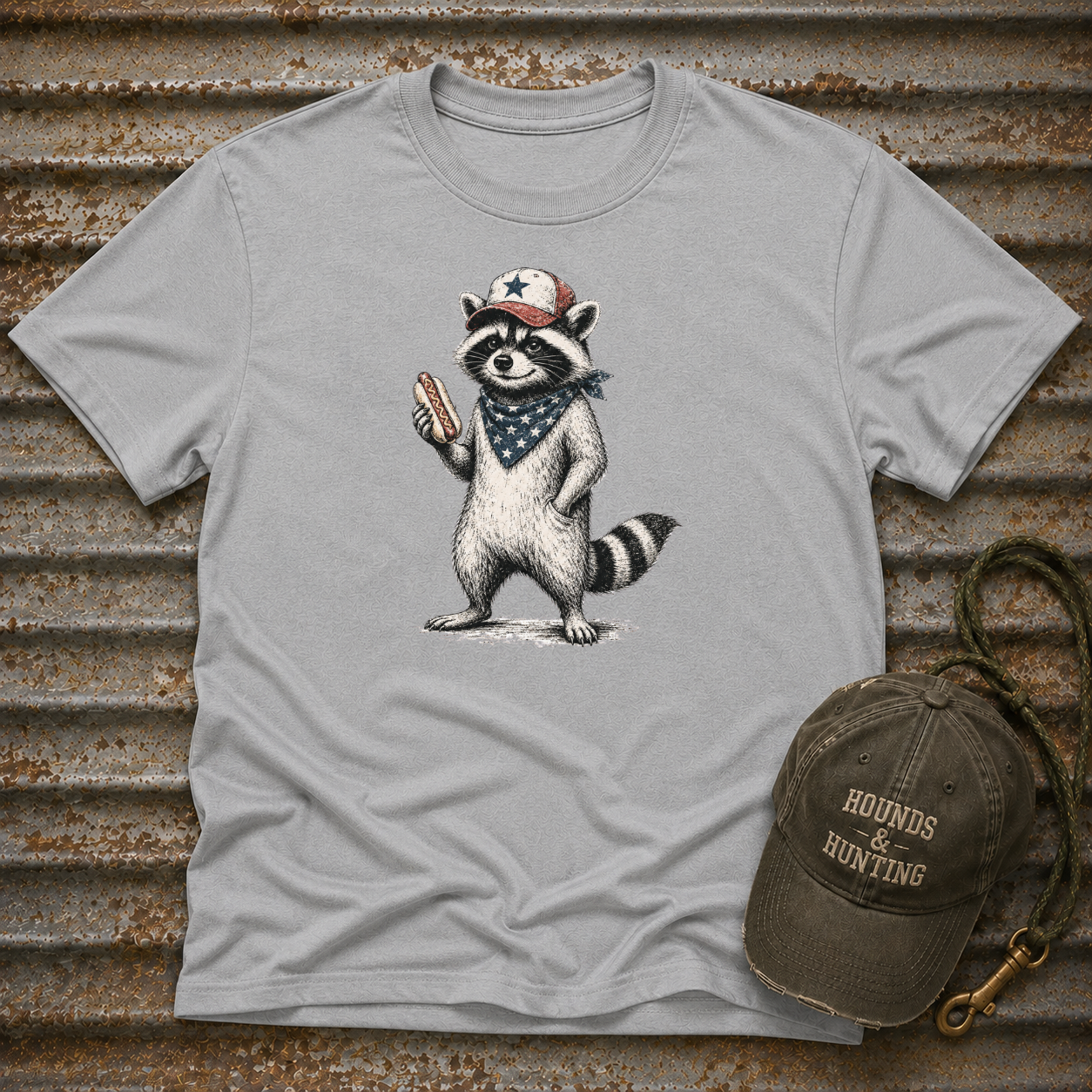Coon With Hot Dog T-Shirt