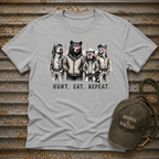 Americana Animals Hunt Eat Repeat T-Shirt