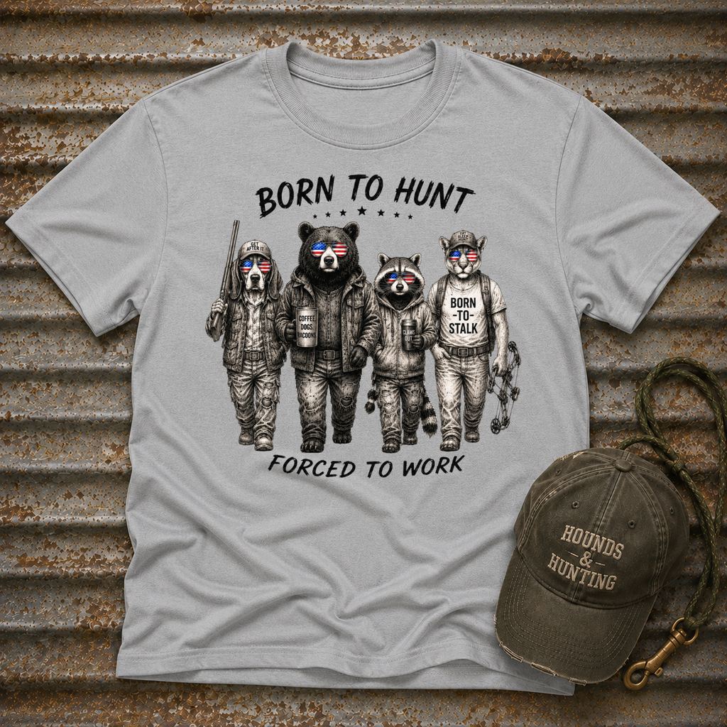 Americana Animals Born to Hunt T-Shirt