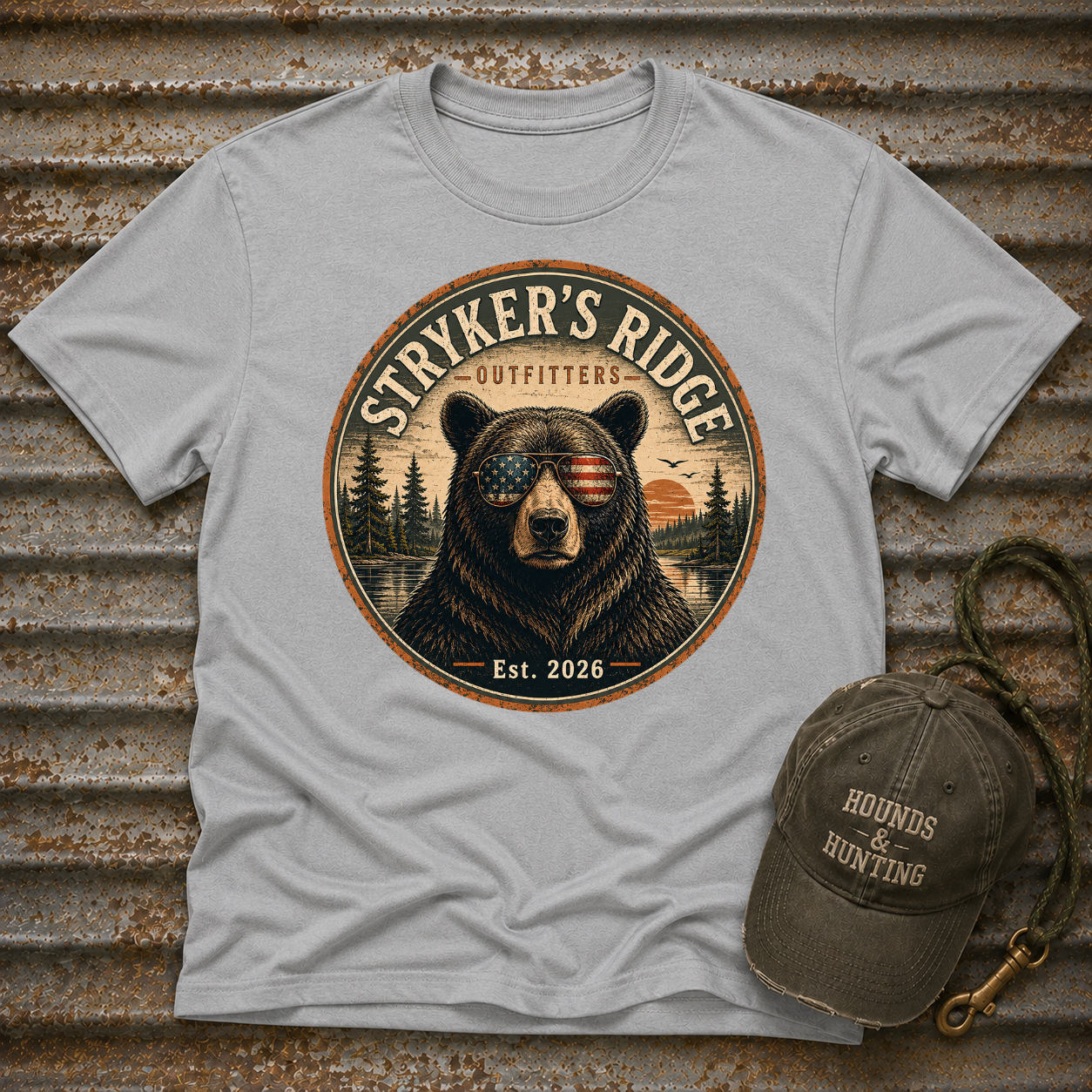 Stryker's Ridge Patriotic Glasses 2 T-Shirt