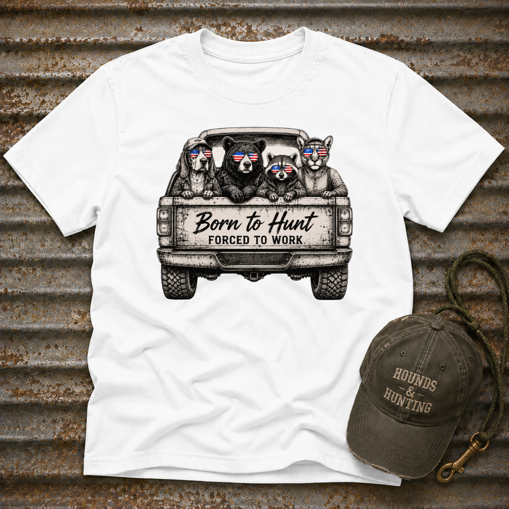 Americana Animals Born To Hunt 2 T-Shirt