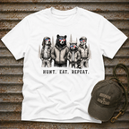 Americana Animals Hunt Eat Repeat T-Shirt