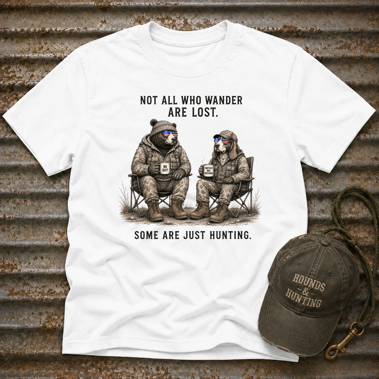 Americana Animals Not All Who Wander Are Lost T-Shirt