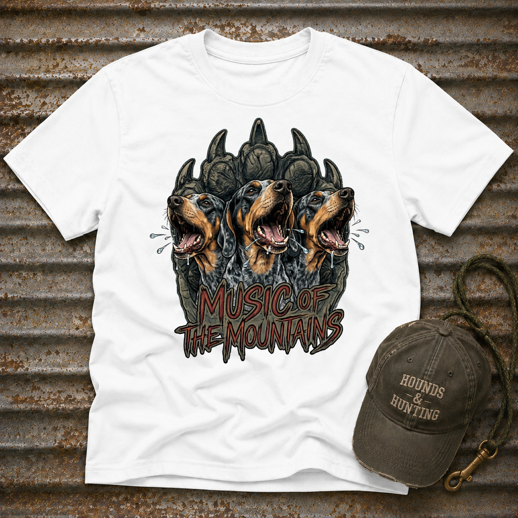 Music of the Mountains - Blue Tick T-Shirt