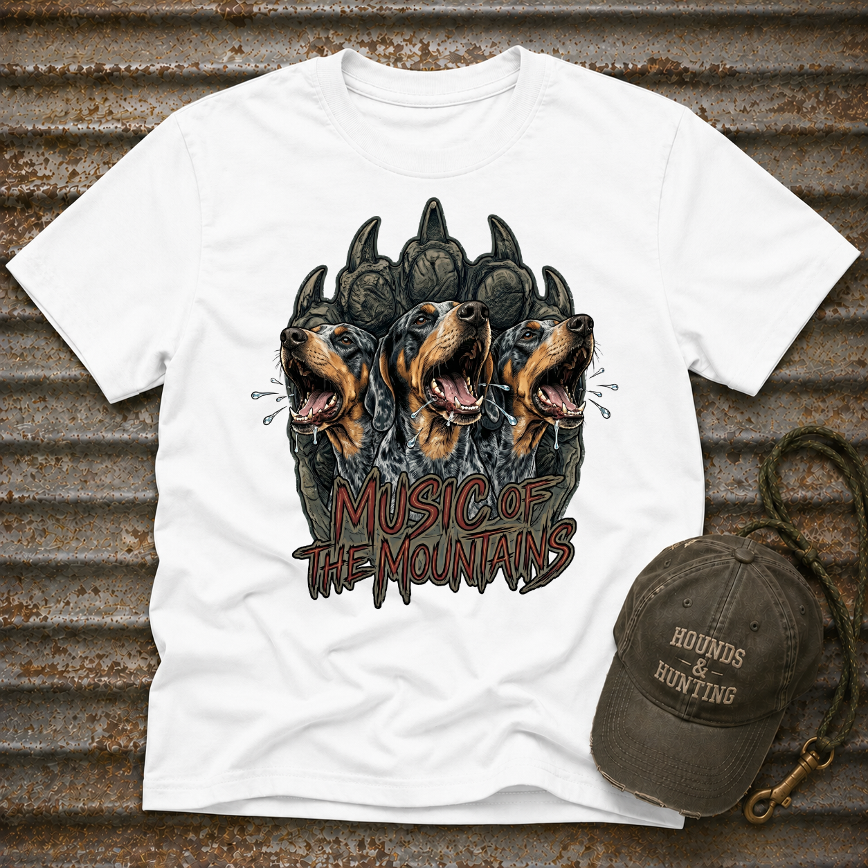 Music of the Mountains - Blue Tick T-Shirt