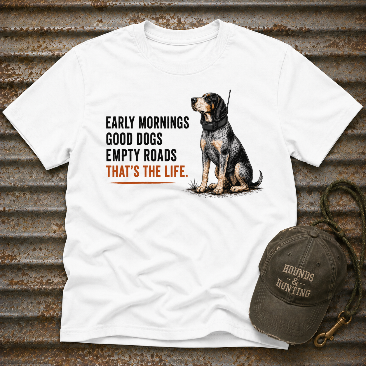 Early Mornings - Blue Tick T-Shirt