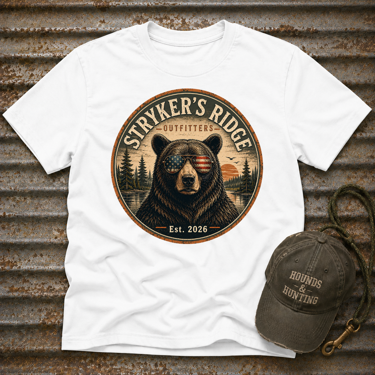 Stryker's Ridge Patriotic Glasses 2 T-Shirt