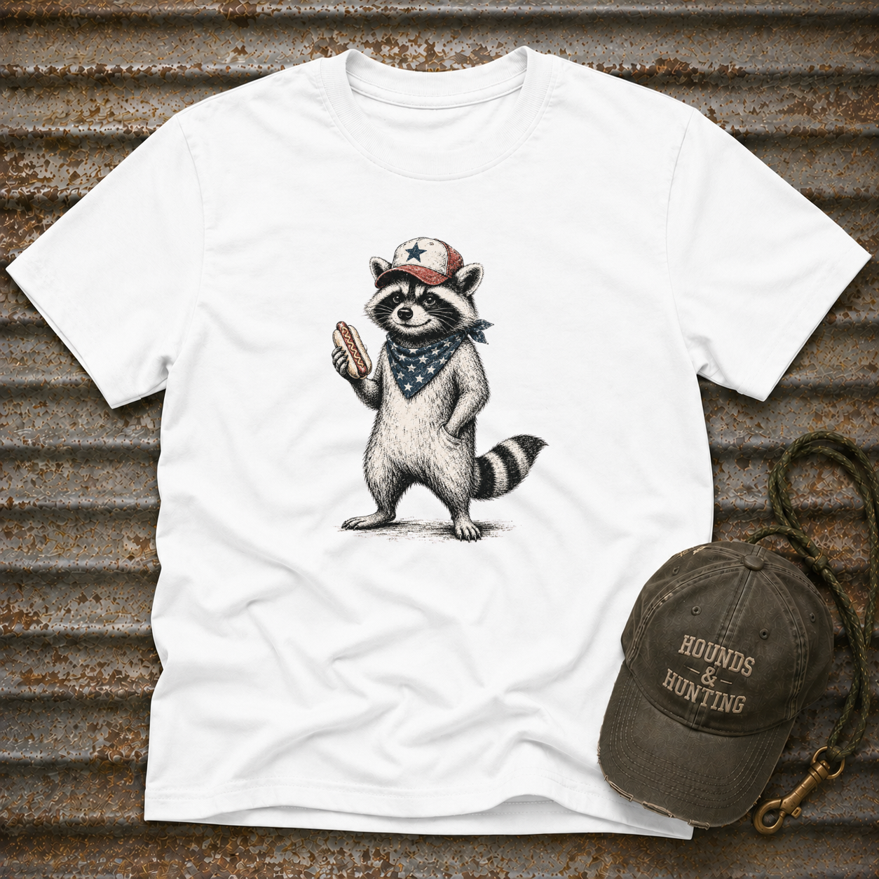 Coon With Hot Dog T-Shirt